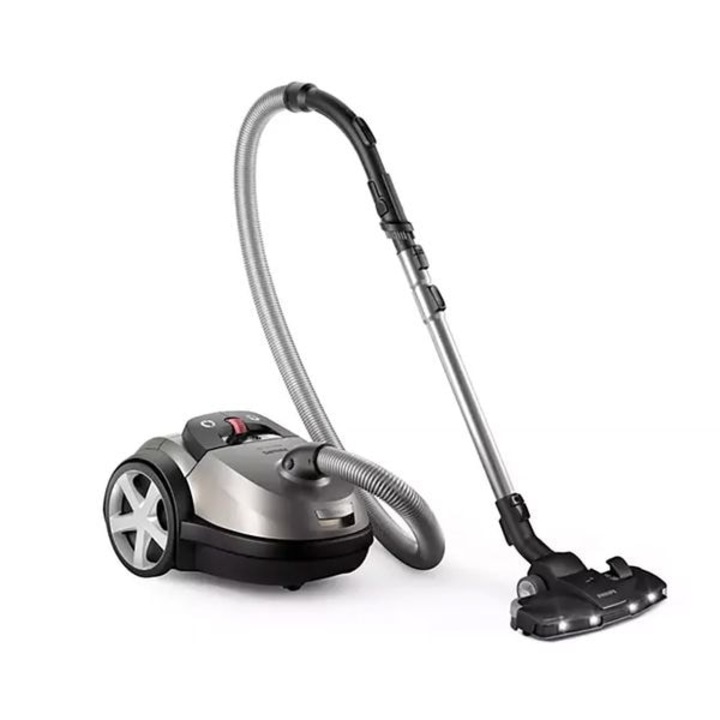 PHILIPS PowerGo XD8152/12 Porzsákos porszívó, 4l, 900W, 77dB, metálszürke