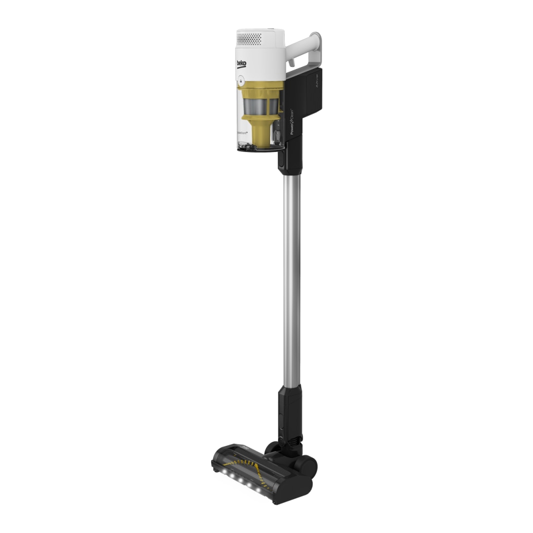 Aspirator Vertical 2in1 BEKO PowerClean VRT76325VW, 0.5l, 25.2V, Autonomie max 60 min, Alb-Negru