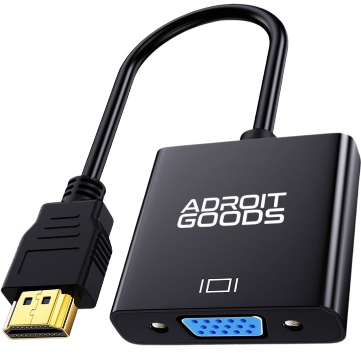 AdroitGoods HDMI към VGA адаптер - 1080P активен HDTV - мъжки към женски