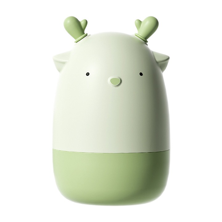 Комплект за грижа за бебешки нокти от 4 части, Axroad Mall, модел елен, преносим, с нокторезачка, ABS пила, ножица и пинсета, лесен за използване, за 0 месеца +, премахва мазоли, неръждаема стомана, зелен