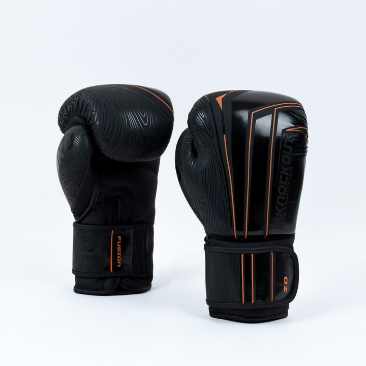 Bokszkesztyűk Knockout Fusion 10 oz / fekete/narancs