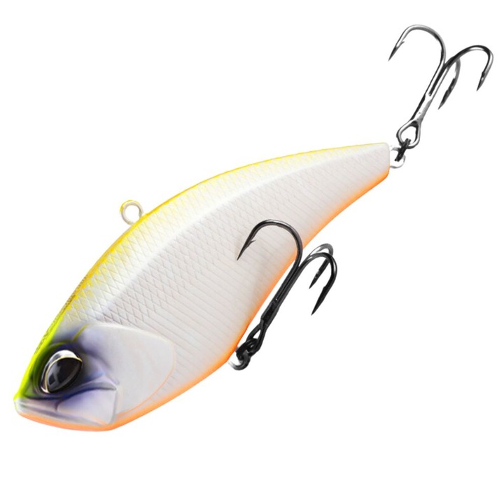 Vobler Vib 32g, Naluca cu Vibratii, 100mm, Cicada Alb pentru Stiuca, Somn si Salau, HIPOLAR