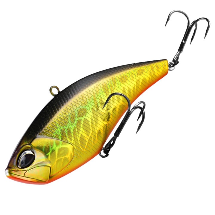 Vobler Vib 32g, Naluca cu Vibratii, 100mm, Cicada Auriu-Negru pentru Stiuca, Somn si Salau, HIPOLAR