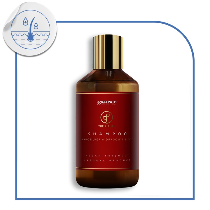 Sampon Raypath Dragon'S Blood Shampoo, Hidratant Si Fortifiant, Extract De Dragon'S Blood Si Nanosilver, 300 ml