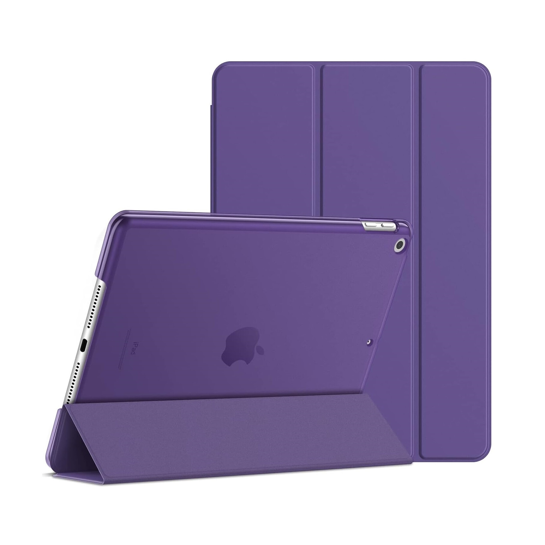 Husa de protectie tip Flip pentru Apple iPad 10.2", iPad 2019/2020/2021, Carte, Mov