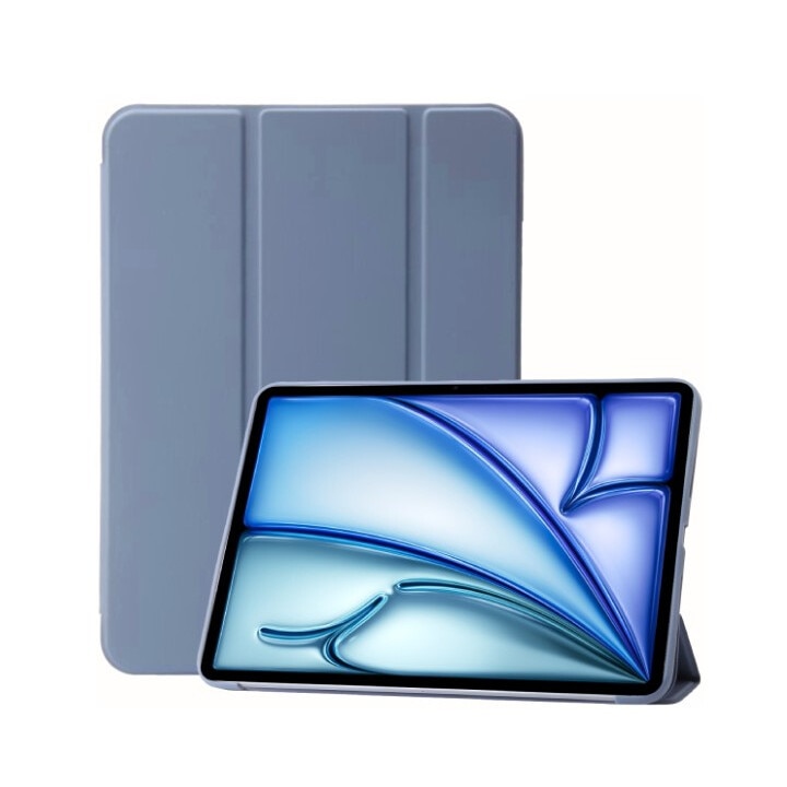 Husa de protectie pentru Apple iPad Air 10.9"/iPad Air 11", Tip carte, Silicon, Albastru