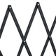 Poarta de siguranta extensibila pentru caini, flexibila, din bambus, Bariera de protectie pentru usi si scari, negru, 100 x 130 cm