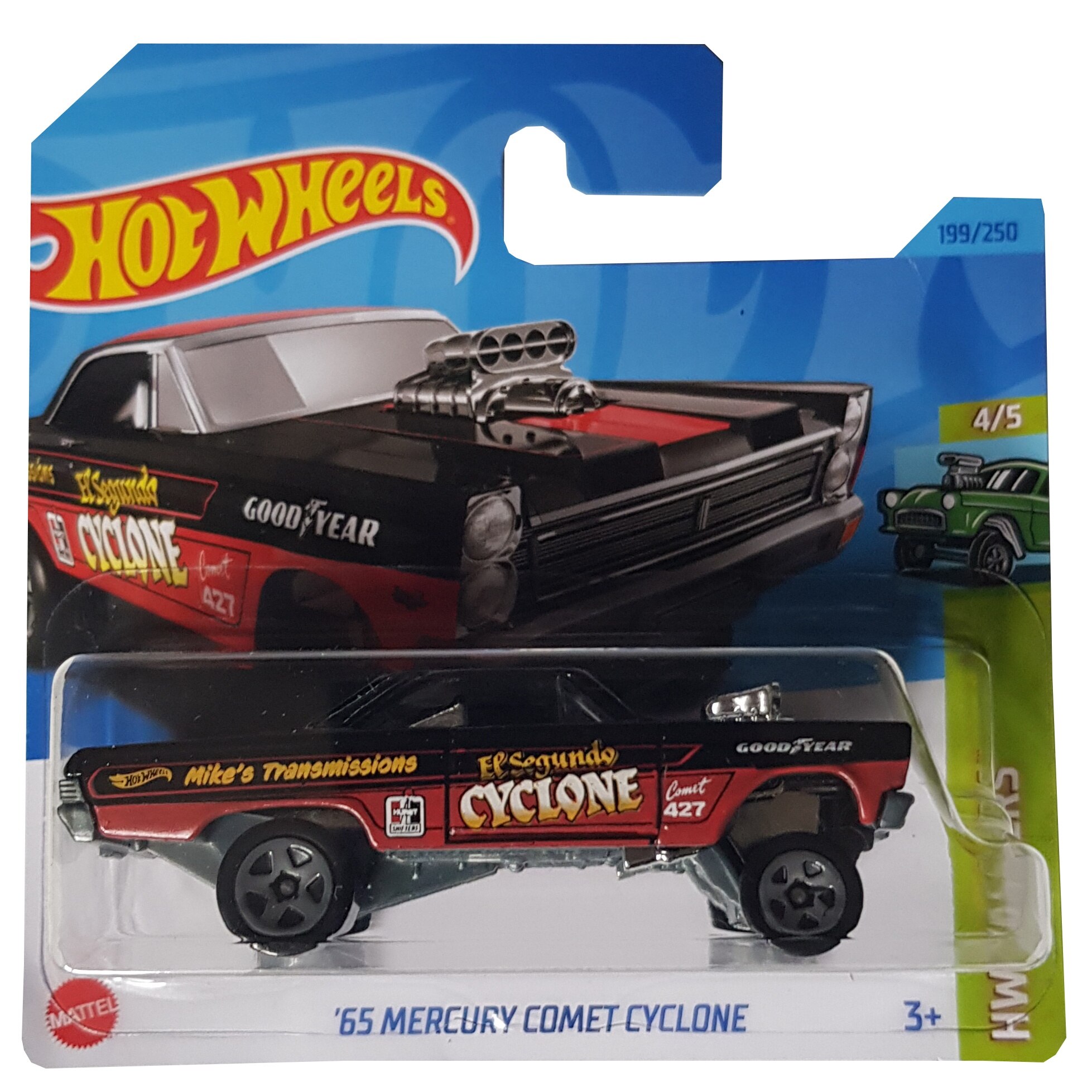 Masinuta metalica Hot Wheels, '65 Mercury Comet Cyclone, 1:64