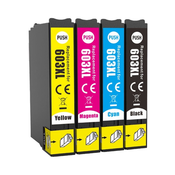 4 db-os 603XL Európai Tintapatron Készlet: Fekete, Cián, Magenta, Sárga