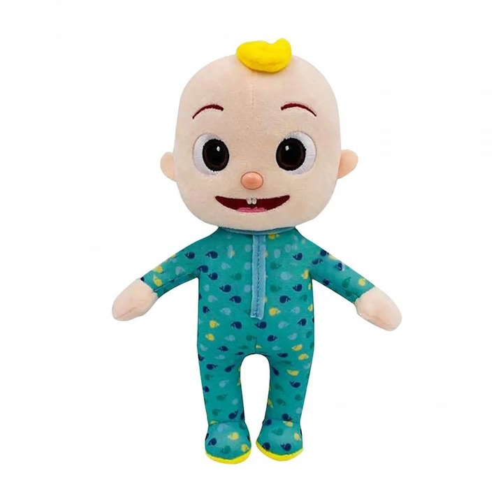 Bebelus textil cu detalii brodate, 10 melodii, 26 cm