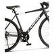 Bicicleta City Unisex cu Roti de 28", Manete Secventiale A3, Echipare A3, Frane DISC -fata/spate, 24 Viteze, Albastru/alb, City Bike Carpat RDV Genius cu cadru din Aluminiu si cabluri integrate