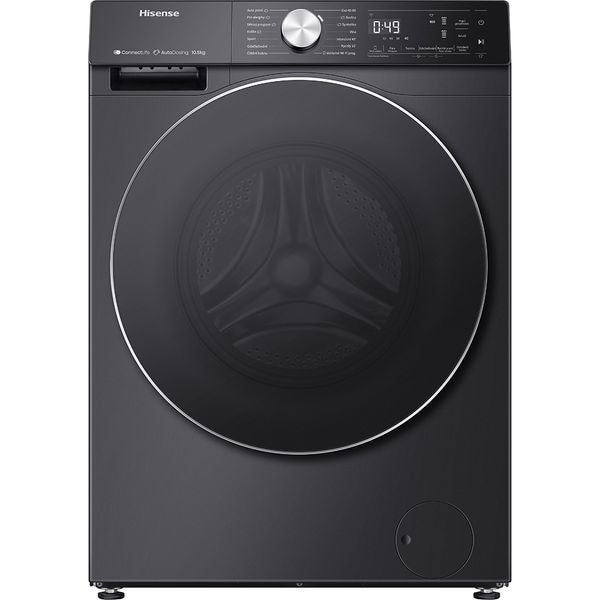 Masina de Spalat Rufe Frontala HISENSE WF5S1045BB, Steam, 10.5 kg, 1400rpm, Clasa A, Wi-Fi, Negru
