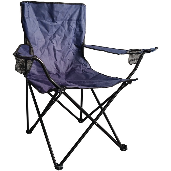 Scaun camping pliabil Kring, 53x53x89 cm, antracit