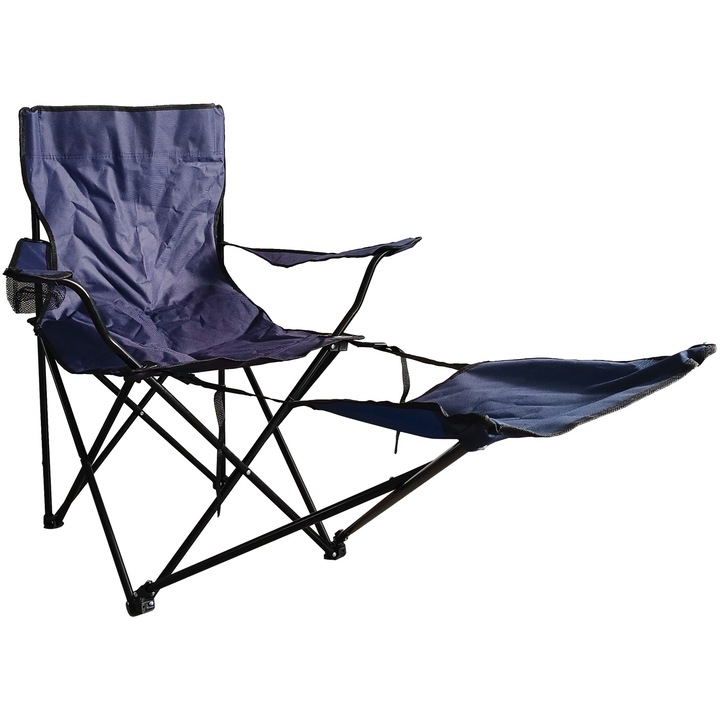 Стол за къмпинг Kring, Със сгъваема подложка за крака, 53x53x86 см, Антрацит