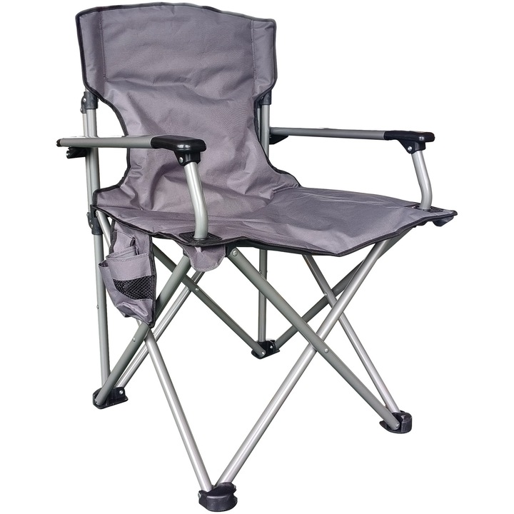 Стол за къмпинг Kring, Сгъваем, 62x58x95 см, Сив