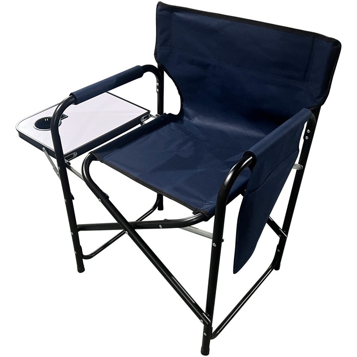 Стол за къмпинг Kring, Сгъваем, Тип "режисьорски", 54x46x79 см, Антрацит