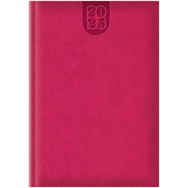 Agenda Dakota A5 datata hartie ivory coperta fuchsia