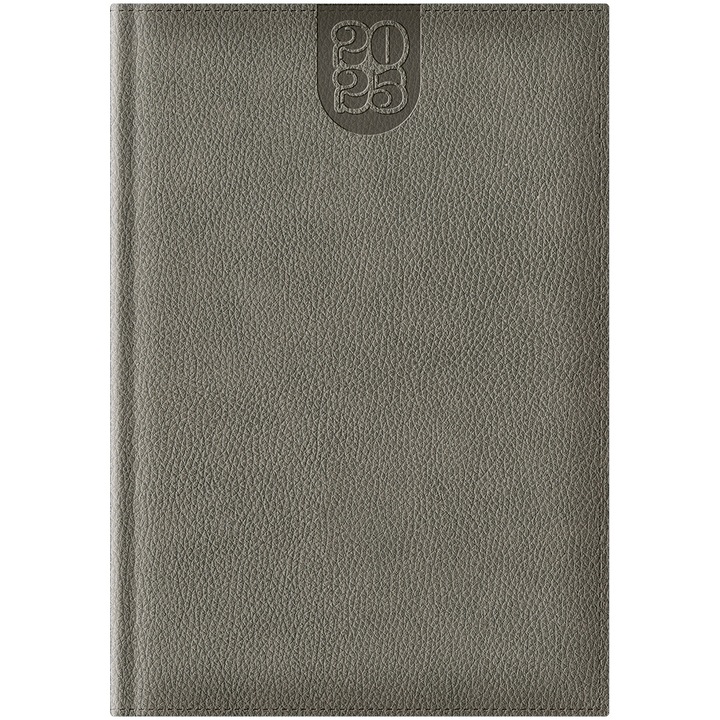 Agenda Dakota A5 datata hartie ivory coperta gri