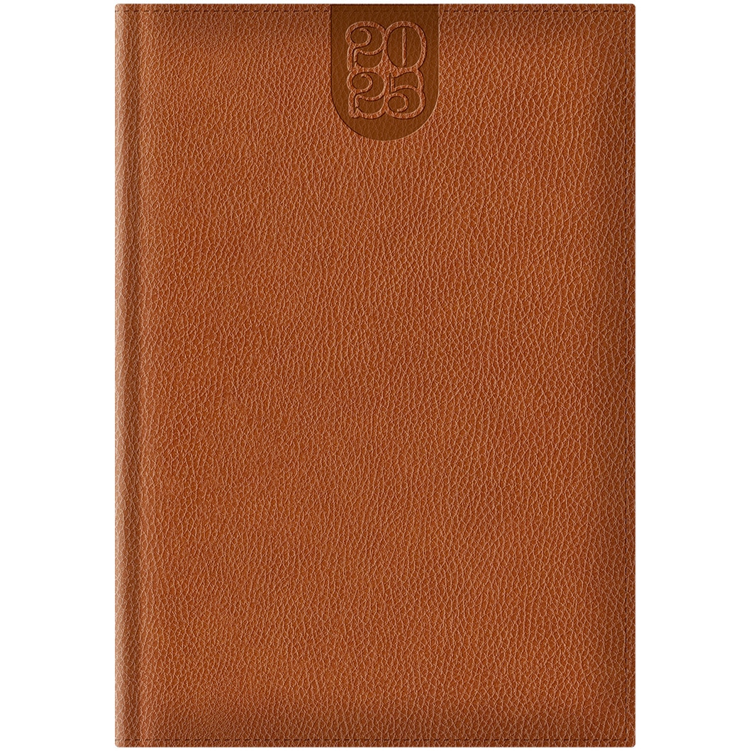 Agenda Dakota A5 datata hartie ivory coperta maro