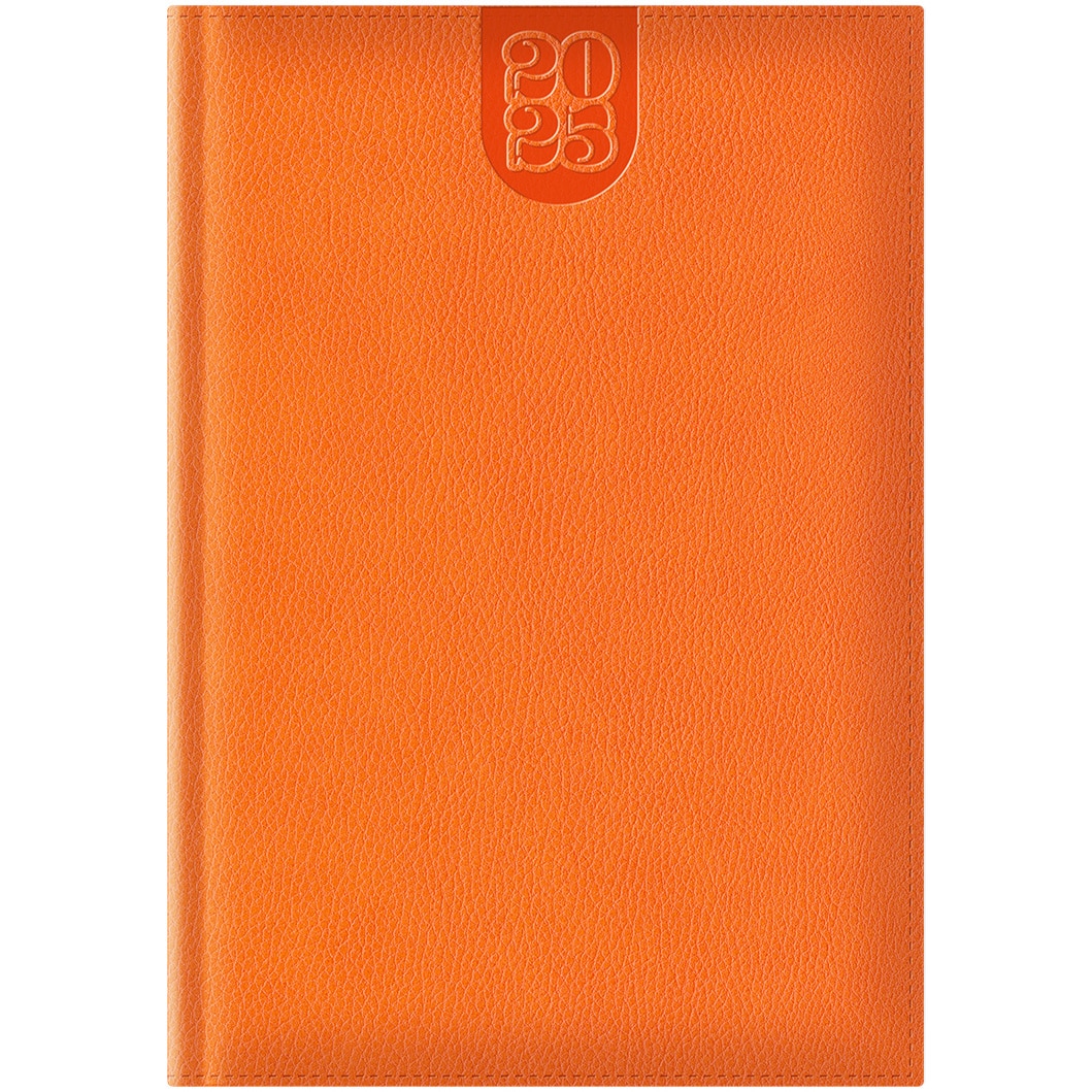 Agenda Dakota A5 datata hartie ivory coperta orange