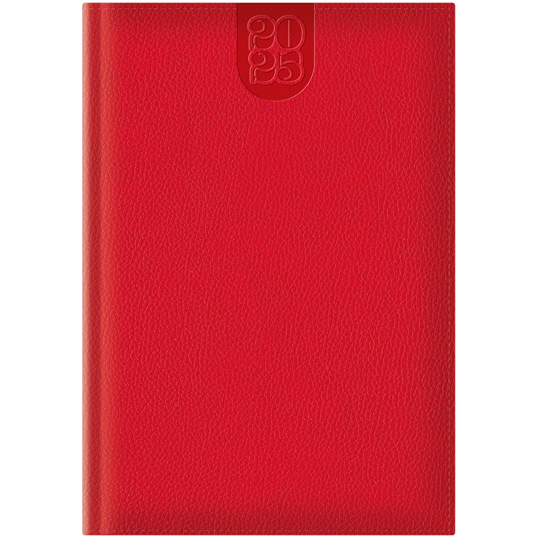 Agenda Dakota A5 datata hartie ivory coperta rosu