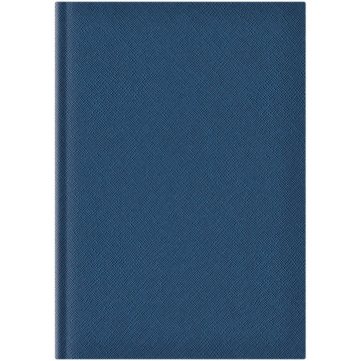 Agenda nedatata A5 Adria hartie ivory coperta albastru