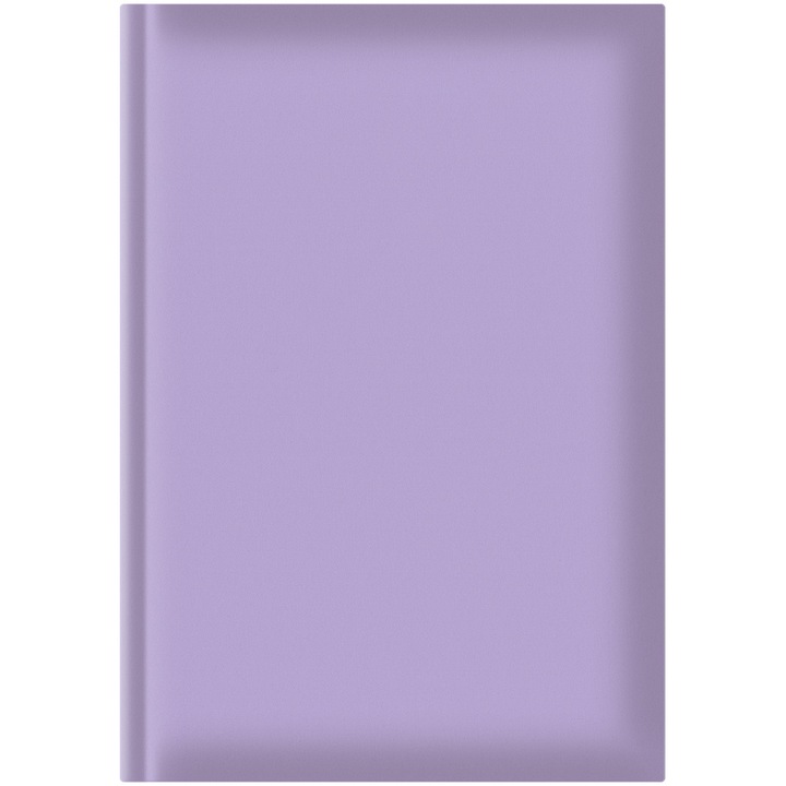 Agenda nedatata A5 hartie offset alb coperta lila