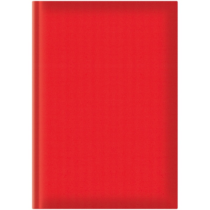 Agenda nedatata A5 hartie offset coperta rosu