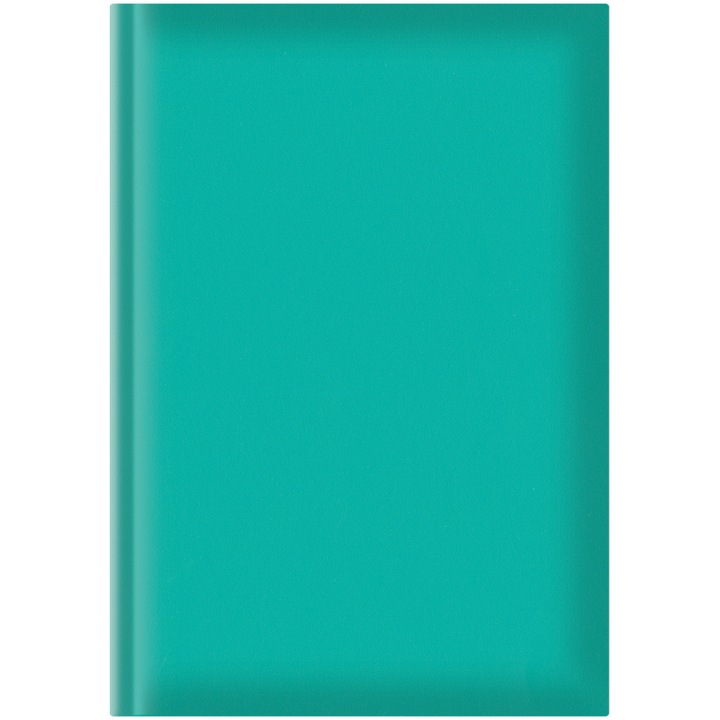 Agenda nedatata A5 hartie offset coperta turquoise