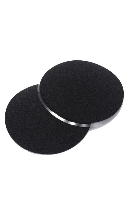 Комплект от 2 лепенки за зърна, текстил, стикер, черен