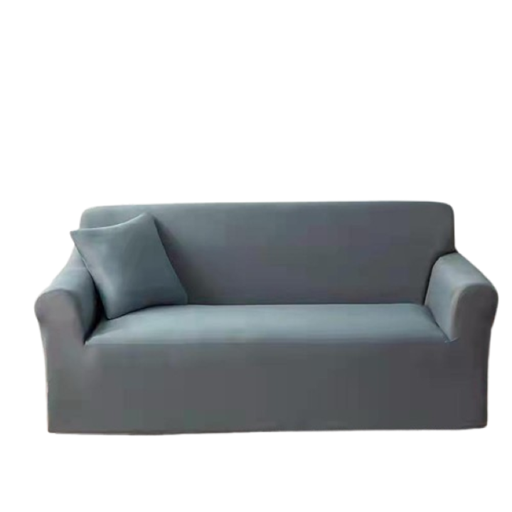 Husa elastica pentru canapea, Comfort Uni, Elastan, L-3 locuri, 185x230cm, Gri Deschis