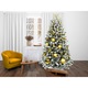 Pom de Craciun artificial decorat cu 73 de ornamente GOLDEN CHRISTMAS Pom de 210 cm cu suport si ornamente de Craciun