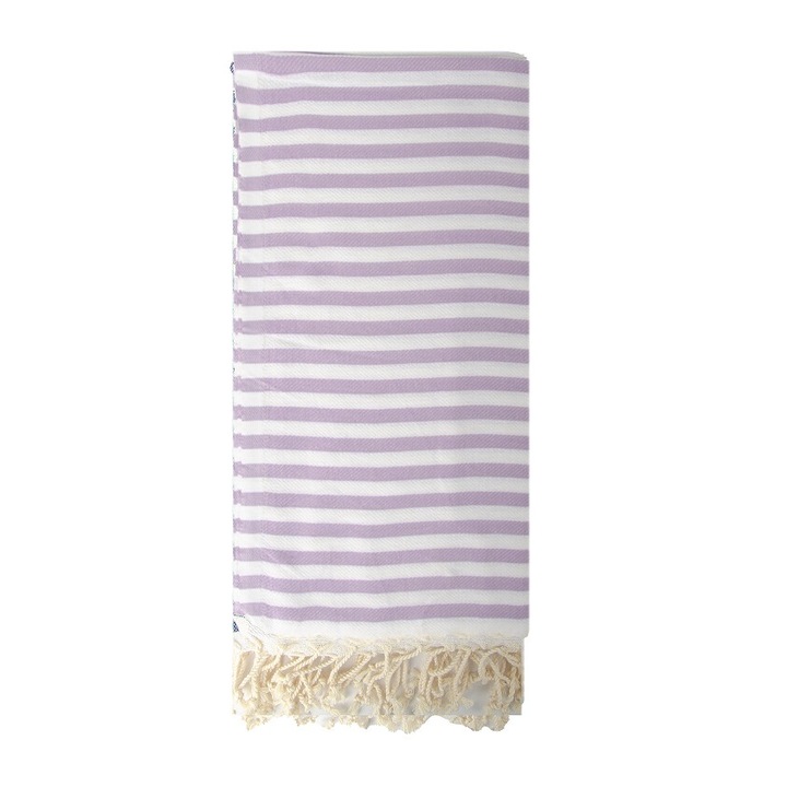 Prosoape set Hammam 100x180cm, lila, 100% bumbac