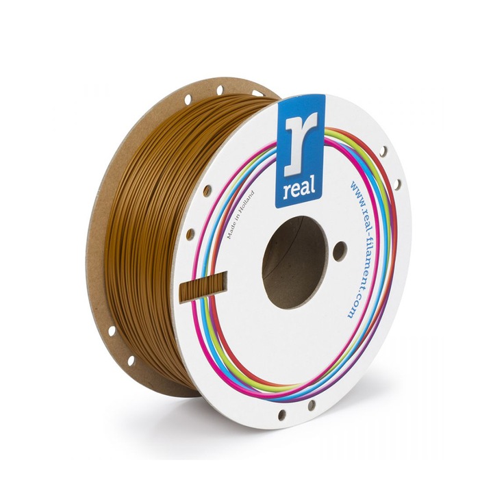 Filament 3D REAL PLA reciclat, portocaliu, 1Kg, 1.75mm