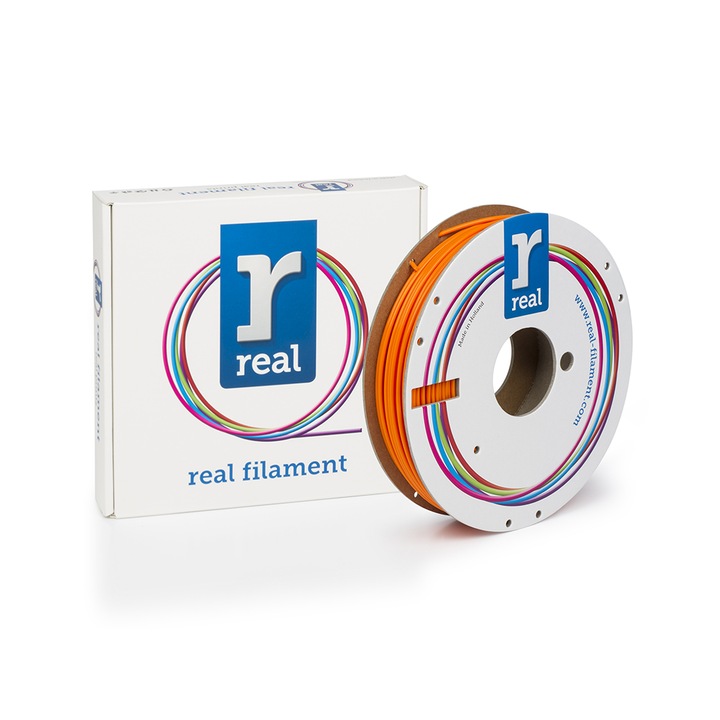 Filament 3D REAL PLA, portocalie, 0.5Kg, 2.85mm