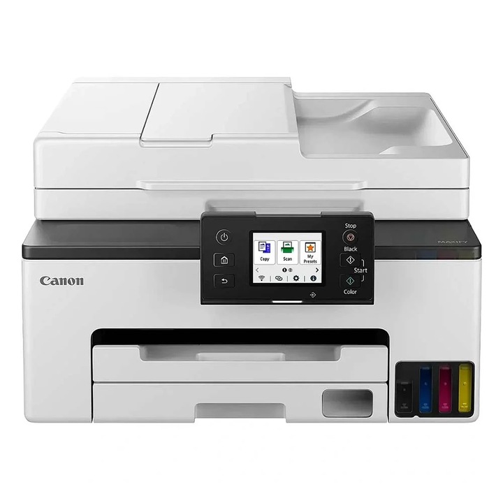 Мултифункционален принтер Canon MAXIFY GX2040, технология InkTank, черно-бял, компактни размери