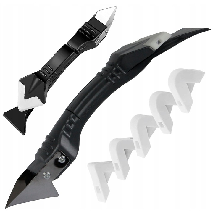 Set 5 spatule pentru indepartarea siliconului, Falon-Tech, Plastic/Metal
