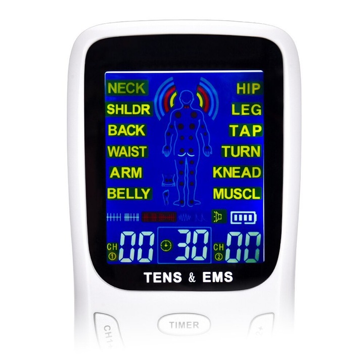 Aparat de masaj 2in1 Extralink Vital+ Advanced, TENS EMS, compact ...