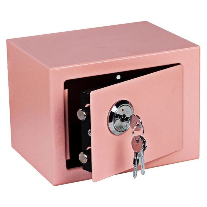 Extralink Home S-404 széf, rózsaszín, 2 mm, 3,5 cm, 2,7 kg