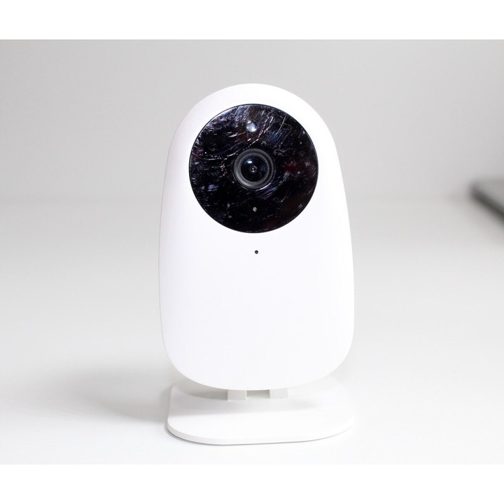 Monitor video pentru bebelusi Nooie, 1080P, vedere nocturna, detectie miscare, alb