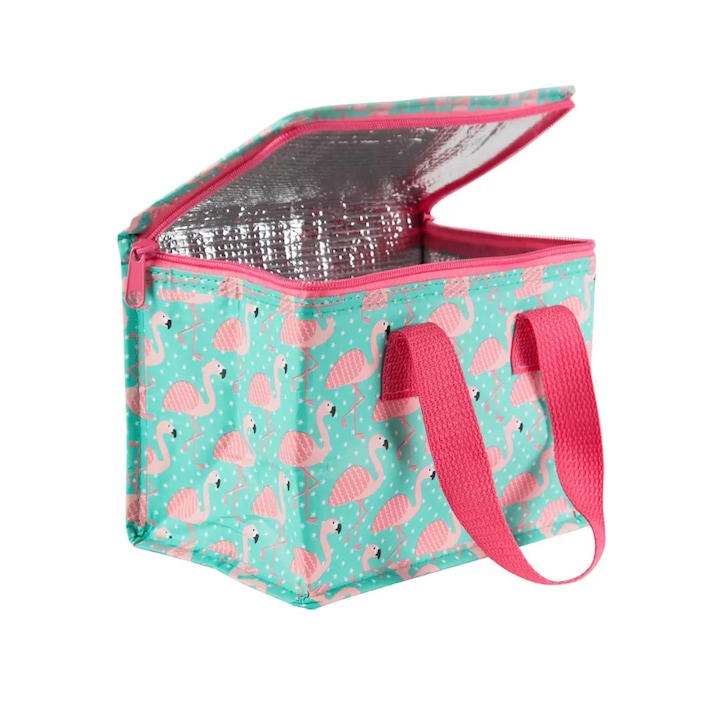 Geanta termo-izolanta, Sass & Belle, Flamingo tropical, 21x13x15.3cm, 3l