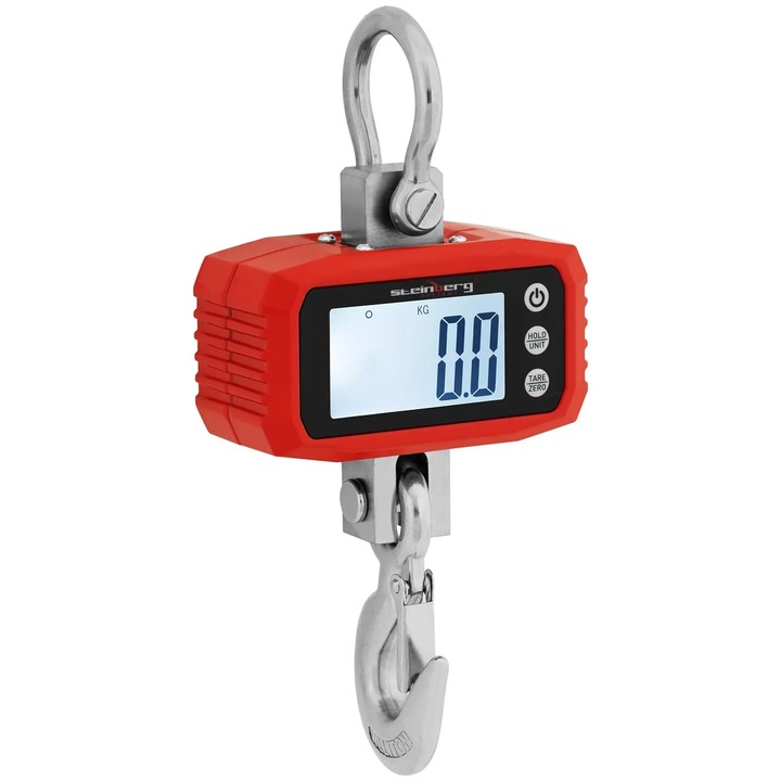 Cantar pentru macara Steinberg Systems, 1000 kg, precizie 100 g, display LCD, 20x14x9cm