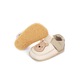 Pantofi copii barefoot Ursulet alb, piele naturala, bej/alb, 23 EU