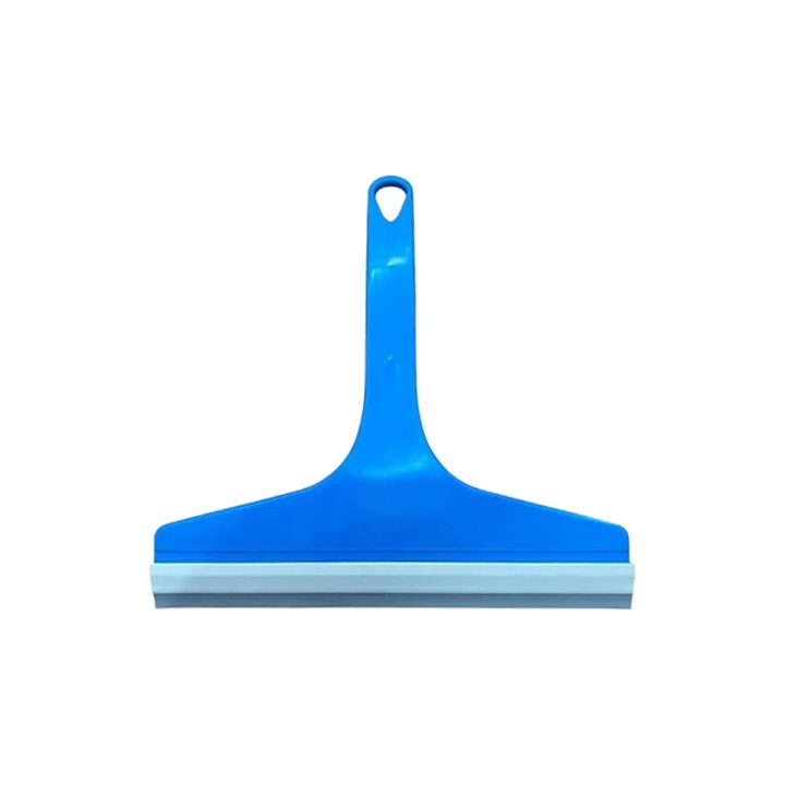 Гумена стъргалка за почистване на прозорец, синя, MR227, 19 см