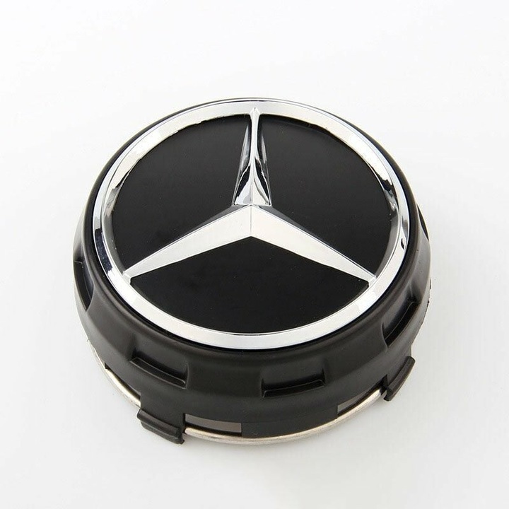 Комплект от 4 алуминиеви джанти, капачки за джанти Mercedes-Benz, черни