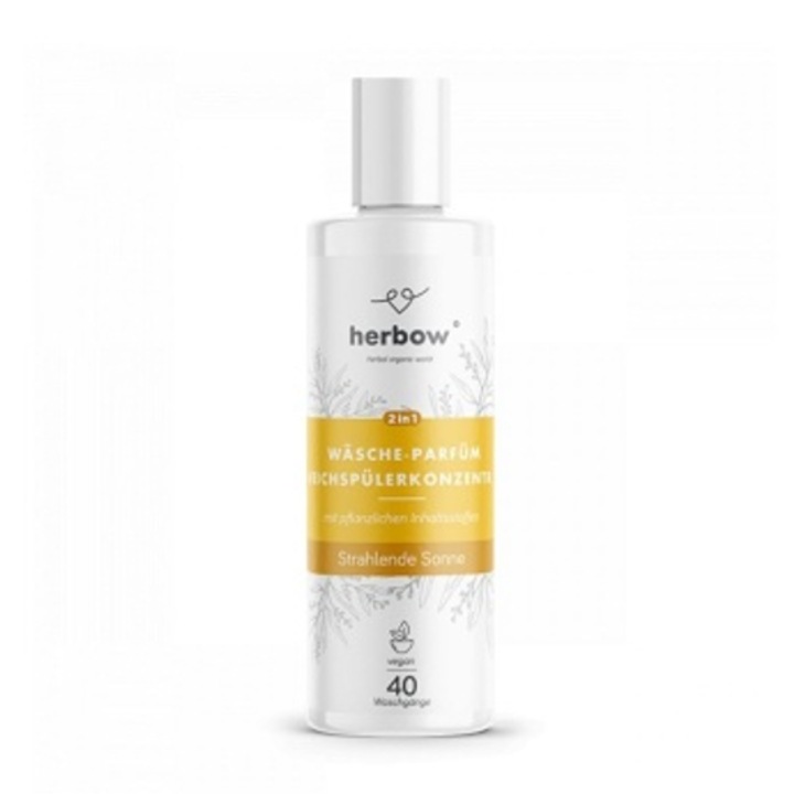 Parfüm és kondicionáló 2 az 1-ben mosodai koncentrátum, Herbow Bright Day, 200 ml, 40 mosás, mangólegyező illat