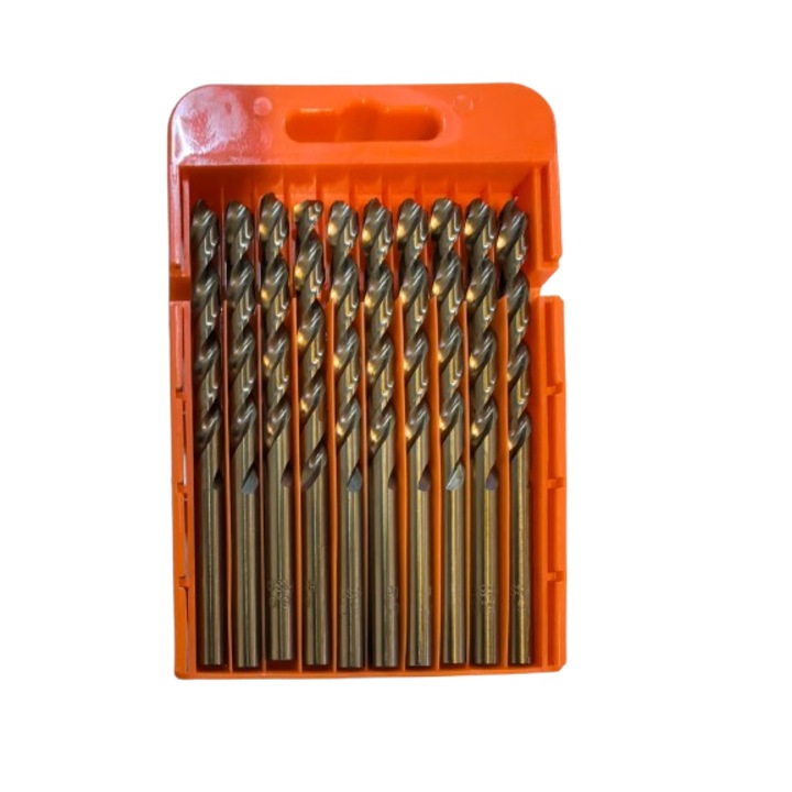 Set burghie pentru metal din cobalt 6mm 10 piese