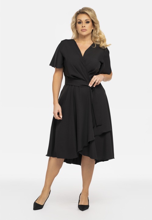 ANABELLA rochie evazata neagraaqsqs, Negru