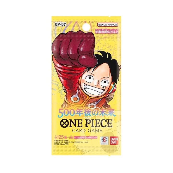 Set cartonase joc, Bandai, One Piece 500 Years Into The Futures Booster Pack (6 carduri One Piece)