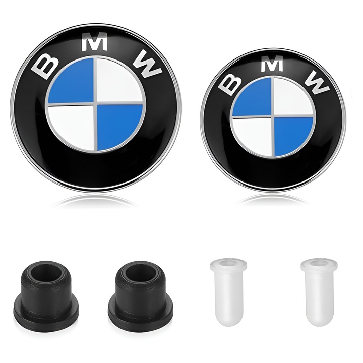 2 db BMW embléma készlet, 82mm és 74mm, Multicolor